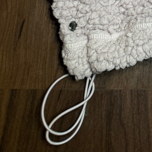 ZELLA 'Cassie' Faux Shearling Light Purple Hoodie SZ S - Picture 7 of 8